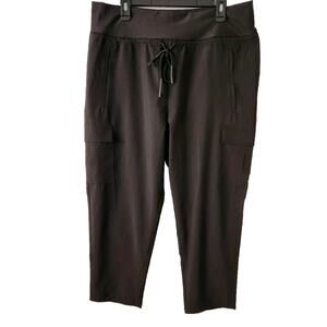 Jomad Women's XL Wrinkle Resistant Breathable Cargo Travel/Outdoor Black Pants